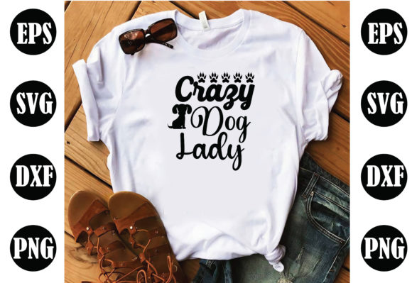 Crazy Dog Lady Dog SVG