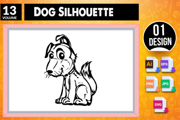 Dog Silhouette SVG Craft Design 13