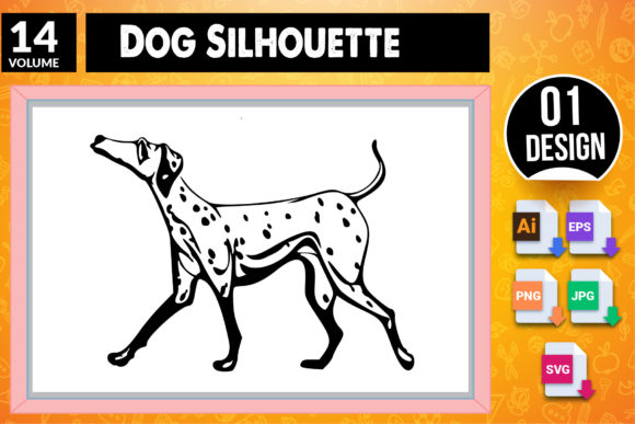 Dog Silhouette SVG Craft Design 14