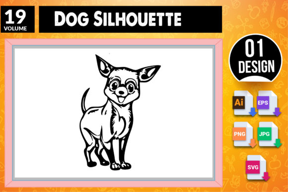 Dog Silhouette SVG Craft Design 19