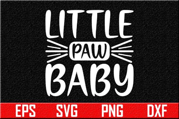 Dog SVG Design, Little Paw Baby